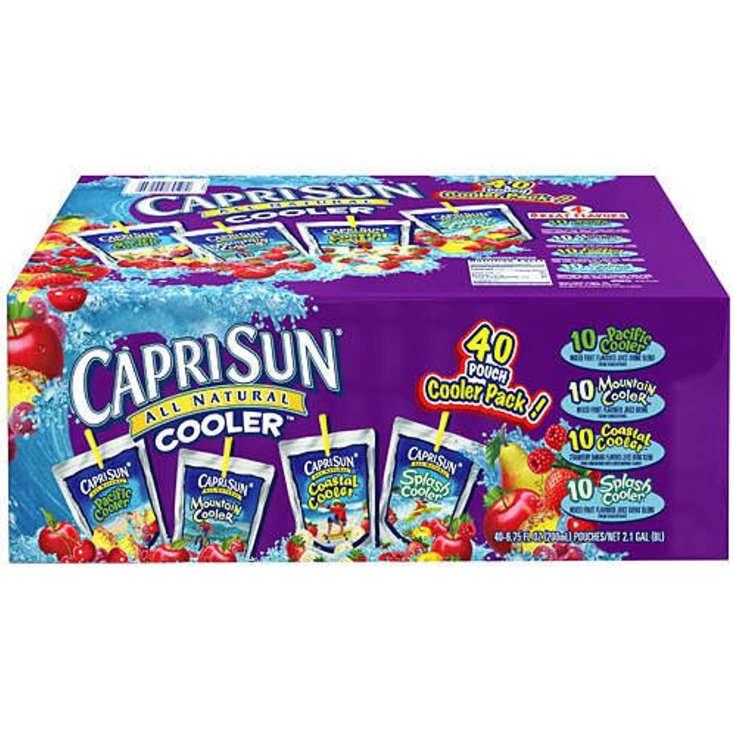 Capri Sun Coolers Variety Pack 40 Pouches 2252