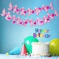 thumbnail image 3 of Letrero de Feliz cumpleaños Yuarrent con decoraciones de fiesta reutilizables Rosa, 3 of 6
