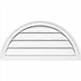 thumbnail image 3 of Ekena Millwork GVPHR34X1702SF Support Demi-Rond Surface PVC Évent Gable, Blanc Apparu d'Usine, 3 of 4