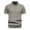 Khaki, variant on JTieacloth Mens Collar Shirt Mens Summer Lapel Casual Knit Shirt Fashion Solid Color Cotton Short Sleeve Size Top Beige L