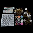 thumbnail image 1 of Molde de joyería, bandeja de base colgante de metal, polvo de brillo, molde de silicona, conjunto de herramientas para hacer colgantes de joyería Ecomeon no, 1 of 6
