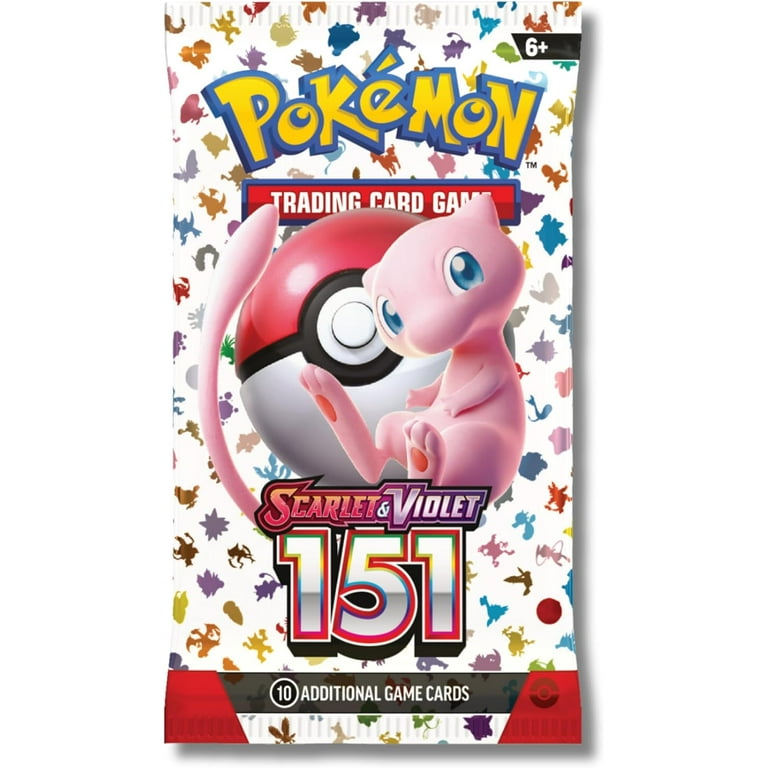 Pokemon TCG 151 Booster Pack 151未開封　6パック Pokemon Collectible Card Game Card Featuring Pikachu for Fans