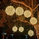 thumbnail image 4 of Luces solares colgantes para árboles, bolas de luces al aire libre impermeables, decoración de jardín, decoración navideña, día de Navidad, embellecimiento del jardín (luz cálida), 4 of 6