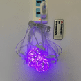 thumbnail image 1 of Led Fairy Tale Curtain Lamp, Party And Wedding Decoration [3x1 Meter 100 Lamp] With Hook+Remote Control (Purple 8 Function), 1 of 3