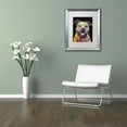 thumbnail image 3 of Trademark Fine Art "Beware of Pit Bulls" Canvas Art by Dean Russo, White Matte, Silver Frame, 3 of 4