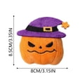 thumbnail image 3 of Halloween Pumpkin Squeaky Plush Dog Chew Toy, Soft Stuffed Teething Plaything, Lightweight Interactive Fetch Toy for Small Medium Large Puppies Cats Boredom Relief Halloween Party Supplies, 3 of 6