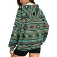 thumbnail image 5 of SCRAWLGOD Aztec Ethnic Womens Zipper Hoodie Lightweight Sweaters for Women Plus Size XS Long Sleeve Women Outfits for Work Comfy Oversized Zip Up Hoodies for Women, 5 of 7