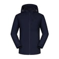 thumbnail image 6 of Baqcunre Rain Jacket Women Women'S Thin Outdoor Mountaineering Wear Quick Drying Breathable Windproof Single Layer Coat Hardshell Jacket Winter Coats For Women Workout Tops For Women Navy L, 6 of 6