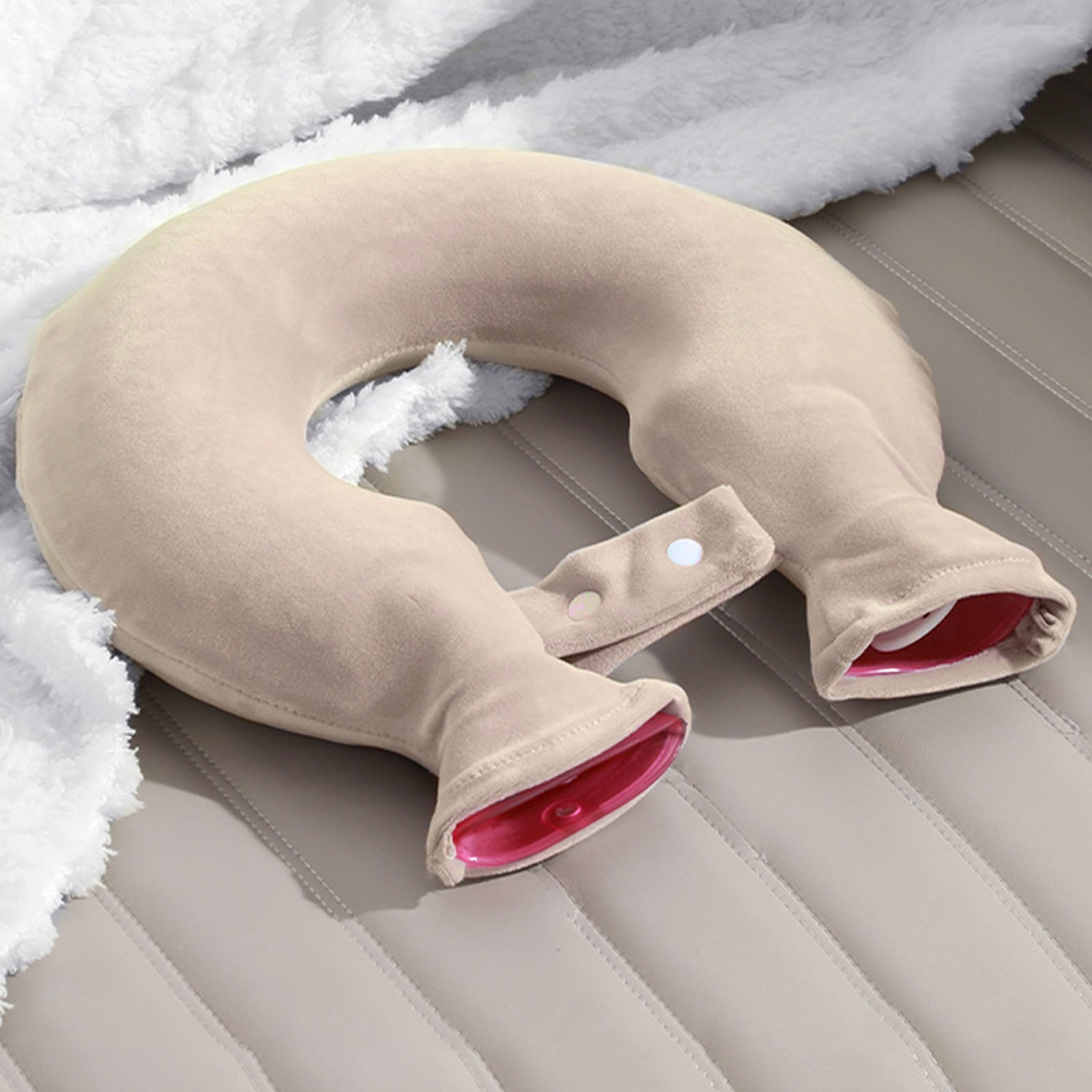 Neck Heating Pad With Hot Water Filling U Shape Design Hot Compress Water Bottle For Office And Travel Neck Shoulder Warm