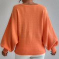 thumbnail image 2 of Vedolay Fall Sweaters for Women 2023 Womens Cropped Turtleneck Sweater Long Sleeve Pullover Cute Tops,Orange L, 2 of 4