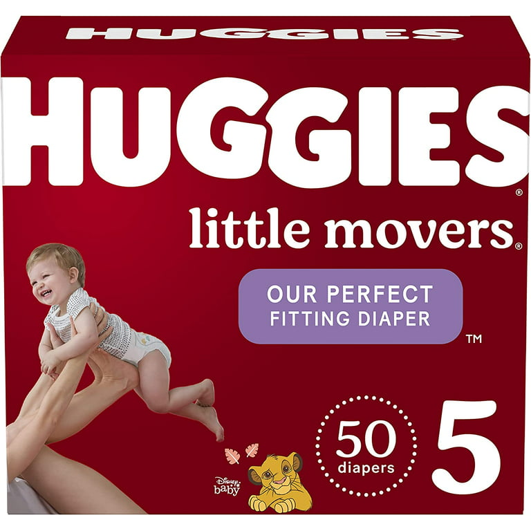 Huggies Couches pour bébés Little Movers, taille 5, 50 couches - 50 ea