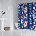 thumbnail image 2 of Pioneer Flower Floral Print Pattern Shower Curtain 84"x72" ,Bathroom Decorative Shower Curtains Set with 12 Hooks,Modern Waterproof Washable Shower Curtain, 2 of 6