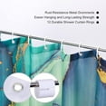 thumbnail image 5 of Marble Shower Curtain, Green, Colourful Abstract Ink Paint Teal Jade Gold Texture Shower Curtain for Bathroom, Waterproof Fabric with 12 Hooks, 72 x 72 inches, 5 of 6