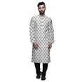 thumbnail image 1 of Atasi Kurta Décontracté Imprimé à Col Chinois avec Churidar Kurta Chemise pour Homme, 1 of 1