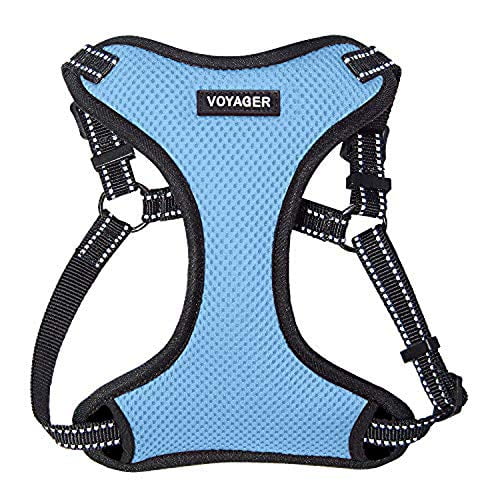 Voyager Step-In Flex Dog Harness All Weather Mesh Step In Adjustable Harness for Small and Medium Dogs by Best Pet Supplies