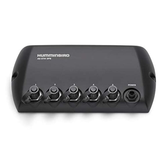 Conmutador Ethernet Humminbird 408450-1 de 5 puertos a prueba de agua negro