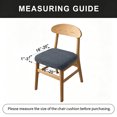 thumbnail image 7 of Lavish Cover Stretch Chair Seat Cover, Elastic Removable Dining Chair Cushion Slipcover, Dark Gray Jacquard Textured, 6 Pack, 7 of 7