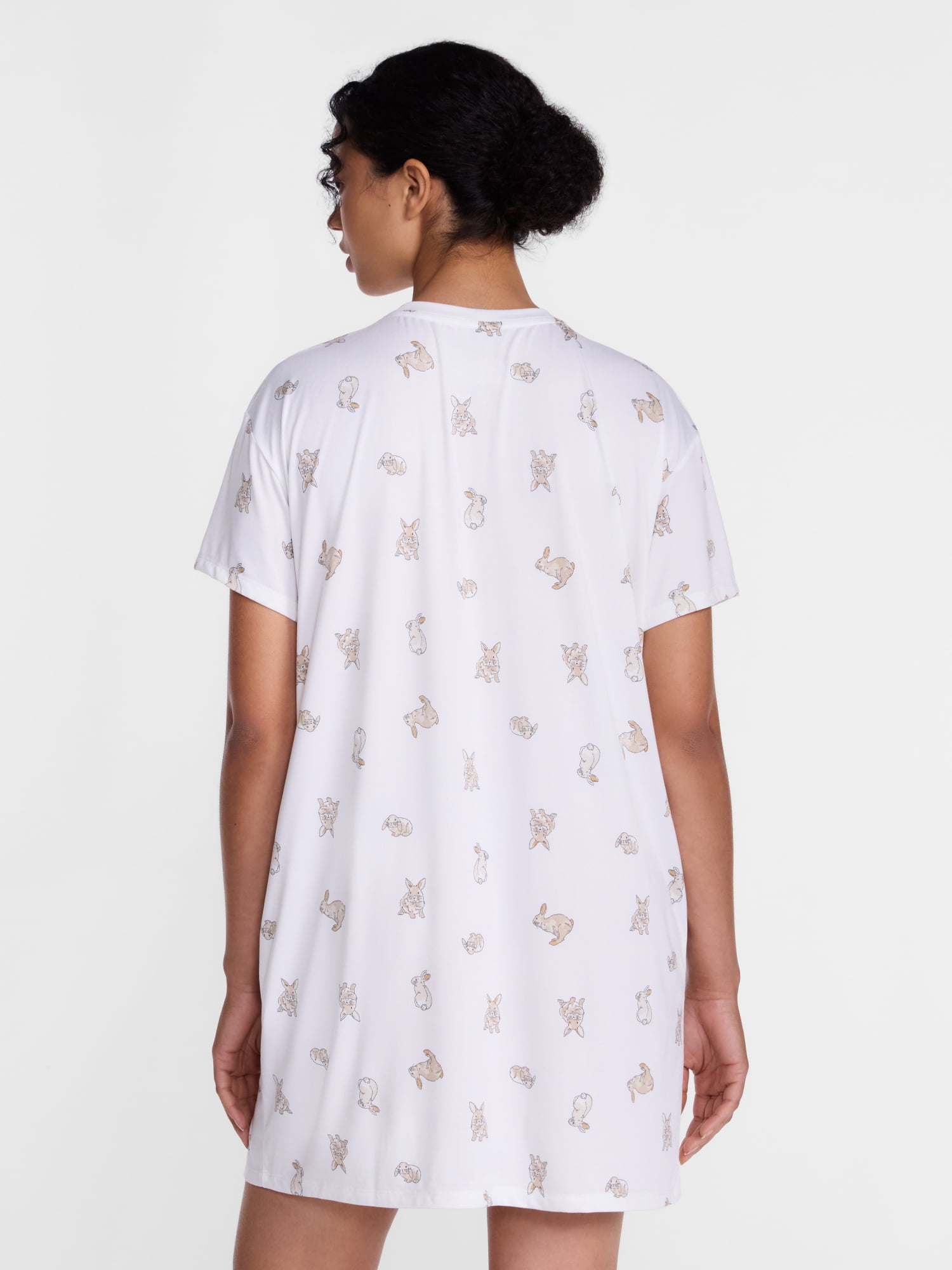 Joyspun Women's Essential Short Sleeve Sleepshirt, Sizes S/M to 2X/3X