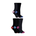 thumbnail image 2 of Sock Snob - Chaussettes pour Femmes à Dessus Doux en Coton Riche / Chaussettes pour Dames à Talon et Bout Colorés, 2 of 2