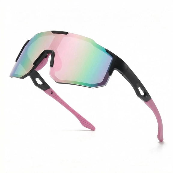 POLASUP Polarized Sports Sunglasses for Men Women, UV400 Protection Cycling Sunglasses, Lightweight Frame for Running Fishing Driving