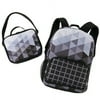 BLACK & WHITE FRACTAL BACKPACK AND LUNCH TOTE SET