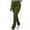 Army Green, variant on cFmduc Women's Casual Stacked Sweatpants High Waisted Drawstring Workout Ruched Leggings Bell Bottom Flare Pants