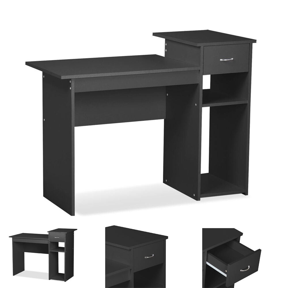 Zimtown Home Office Bedroom Furniture Indoor Desk Easy Glide