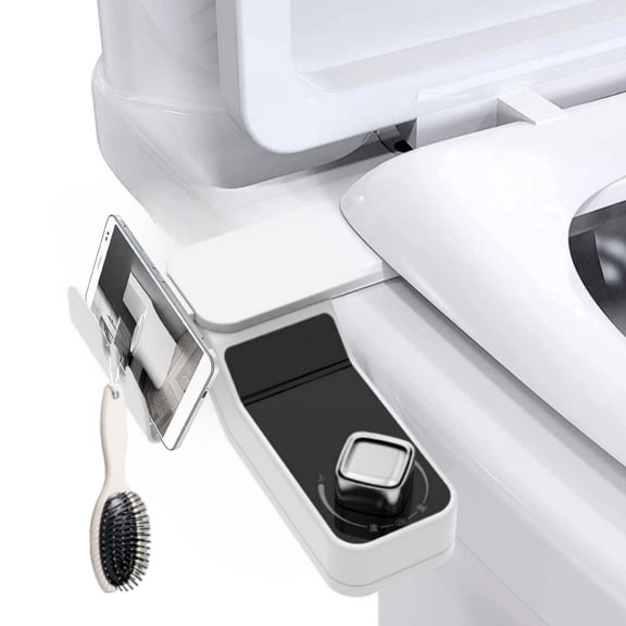 Bidet Attachment for Toilet, Non Electric, Self Cleaning Dual Nozzles for Front and Rear Cold Water Wash, Adjustable Water Pressure