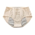 thumbnail image 5 of Women's Washable Leak Proof Menstrual Pants, High Waist Underwear with Pure Crotch, Thin Lightweight Urine Resistant Briefs for Light Bladder Leakage, Plus Size X-Large, 5 of 5