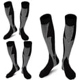 thumbnail image 1 of 3 pares de calcetines de compresión deportivos médicos para hombres y mujeres, calcetines de compresión para enfermera para viajes con edema, 1 of 5