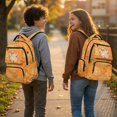 thumbnail image 2 of Yuyamidu Orange Capybara Backpacks for School Adjustable Shoulder Straps School Bag Multi-Pocket Book Bag 17 inch for 10-12T Elementary School Students Daily Use, 2 of 8