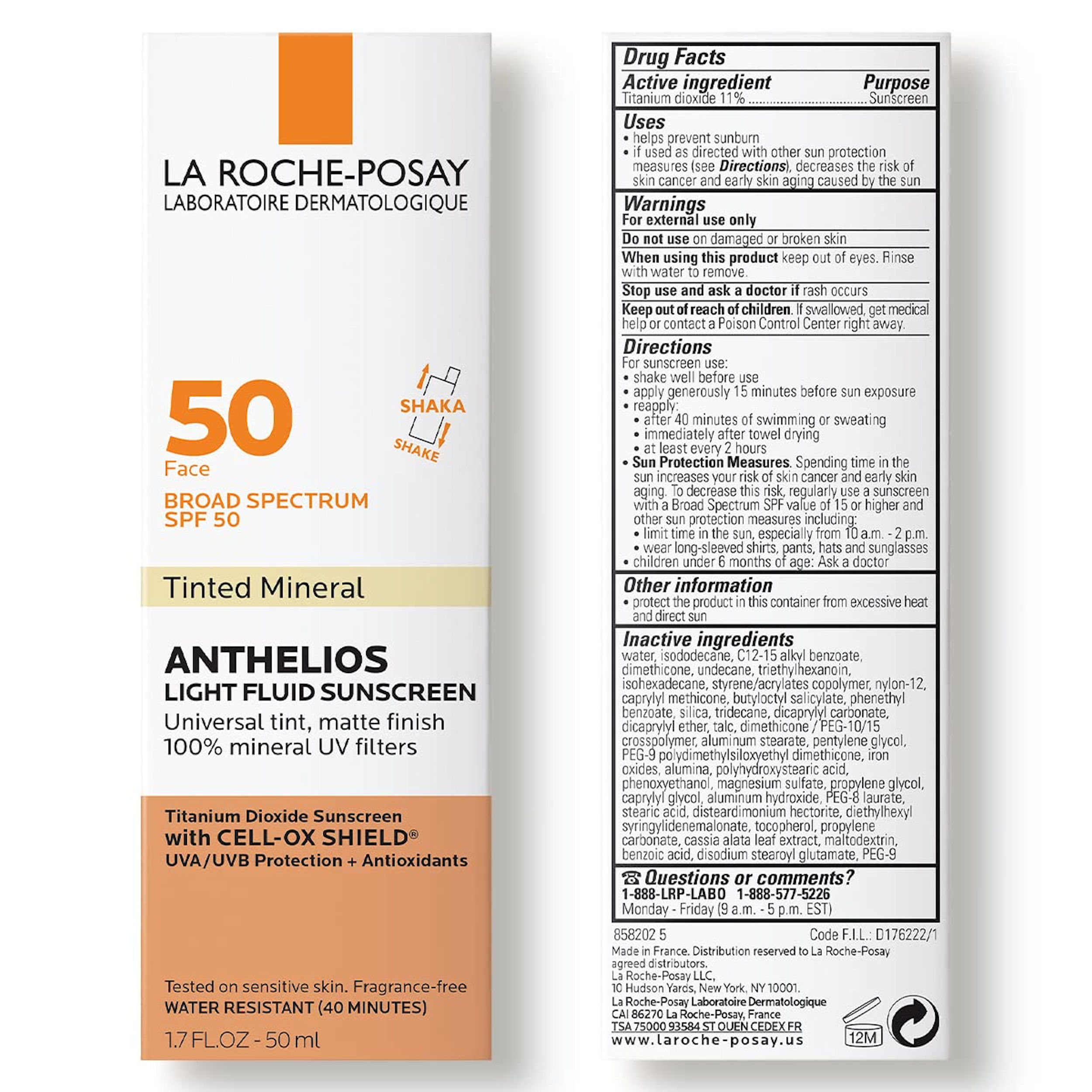 La Roche-Posay Anthelios Mineral Tinted Sunscreen SPF50 for Face 1.7 fl. oz. (50ml) - image 3 of 4