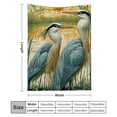 thumbnail image 3 of FCXZI Lightweight Birds Marsh Art Nouveau Fashion Blanket - Cozy Multi-Purpose Gift 50*60in, 3 of 7