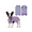 Purple+BLue, variant on Kuoser Dog Onesie Surgical Recovery Suit for Dogs Cats,Blue,XS