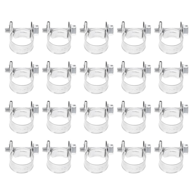 Shisuyan 20 Pcs Mini Pinces de Tuyau Plaquées pour Tuyaux Pinces Durables pour Automobile