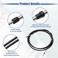 thumbnail image 6 of Unique Bargains 2pcs 14ft 4.3 Meter 169inch Marine Throttle Shift Remote Control Box Cable for Outboard Boat Black, 6 of 6