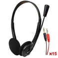 thumbnail image 2 of Audífonos de Diadema Sencillos CallPro 15 Pzs Negro Jack 3.5mm Cable 2.m 36dB 20Hz a 20000Hz HotShot MXMXL-007, 2 of 2