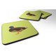thumbnail image 1 of "Treasures Silver Bantam Duck Green Decorative Coasters, 3.5"", Multicolor" Caroline's Treasures BB7693FC, 1 of 1
