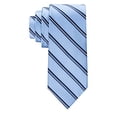 thumbnail image 1 of Corbata Tommy Hilfiger tejida en seda azul a rayas para hombre, 1 of 4