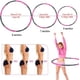 thumbnail image 3 of Hula Hoop, Hula Hoop para bajar de peso y masajes, 6-8 segmentos, aros Hoola Hoop extraíbles, apto para fitness, deportes, hogar, oficina, modelado del vientre, 1 kg WD.WDQZL Hogar, 3 of 7