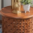 thumbnail image 4 of Linon Lainey Wood Side Table in Terra Cotta Orange, 4 of 4