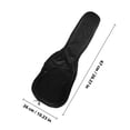 thumbnail image 2 of FONDOTIN 1Pc Guitar Gig Bag Black Sponge Padded Ukulele Backpack with Breathable Adjustable Shoulder Straps, 2 of 8