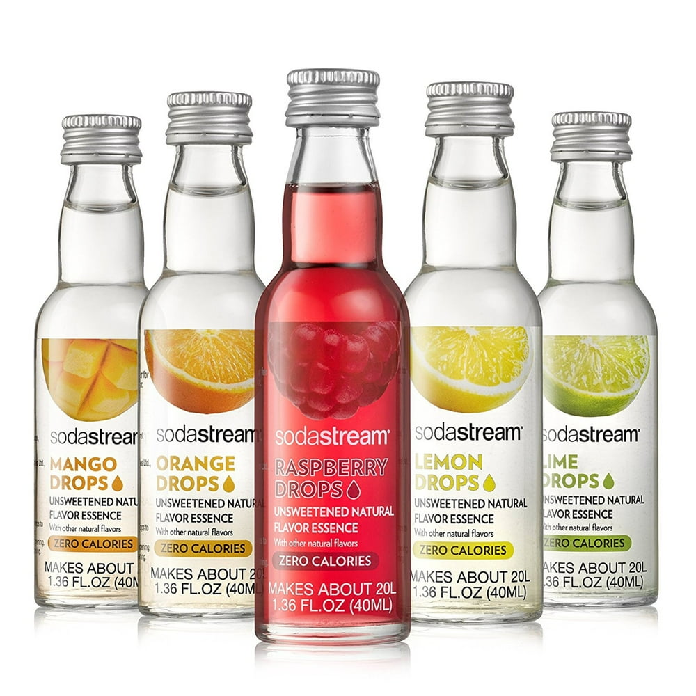 SodaStream Fruit Drops Natural Flavor Essence Variety Pack, 1.36 Fl Oz