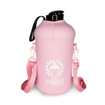Element Monkey 2.2 Liter Pink Water Bottle with Sleeve – BPA Free Large Water Bottle (72 Ounce) Big Sports Bottle Jug with Handle and sleeve