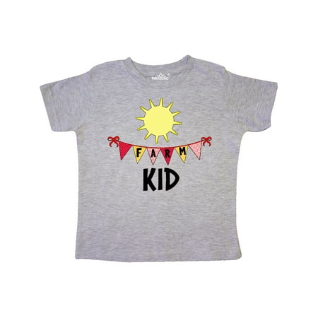 

Inktastic Farm Kid Flags and Sun Gift Toddler Boy or Toddler Girl T-Shirt