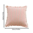 thumbnail image 2 of 19x19Inch Pillow Cover,Double Sided Striped Decorative Pillowcase (pillow Core Not Included), 2 of 5