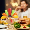 thumbnail image 6 of Qisuw Turkey Tea Light Candle Holder Thanksgiving Centerpieces Fall Decorations Home, 6 of 20