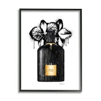 Glam Perfume Urban Drip Beauty & Fashion Graphic Art Black Framed Art Print Wall Art