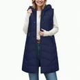thumbnail image 5 of Towmus Women's Long Down Vest Sleeveless Hooded Jacket Oversized Winter Warm Casual Full-Zip Coats Outdoor Lightweight Puffer Quilted Vests L-6XL, 5 of 5