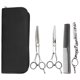 thumbnail image 3 of Juego de 4 Uds de tijeras de peluquería para mascotas, tijeras de peine para depilación, corte de dientes planos, herramientas de belleza, 3 of 8